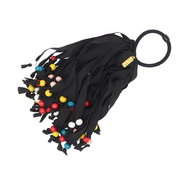 Stringy Bow With Pearls Pony Holder