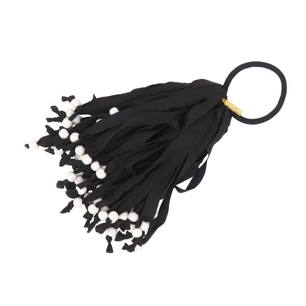 Stringy Bow With Pearls Pony Holder