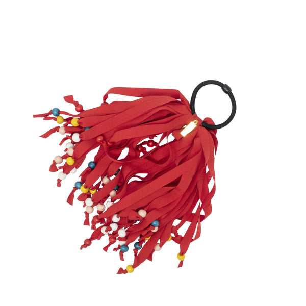 Stringy Bow With Pearls Pony Holder