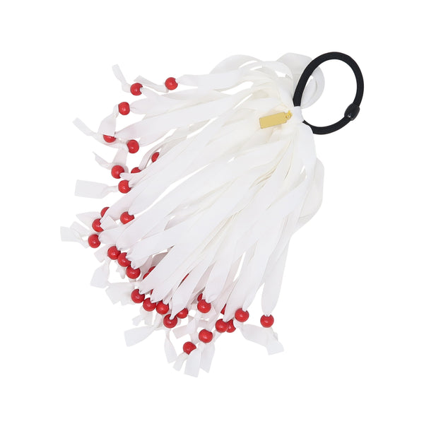 Stringy Bow With Pearls Pony Holder
