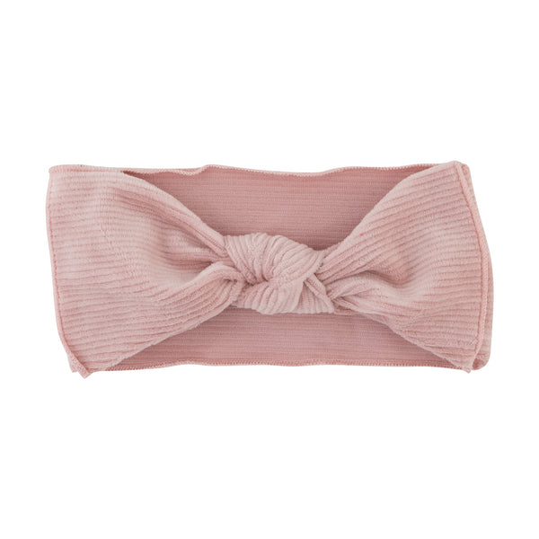 Ribbed Velvet Baby Bow Band