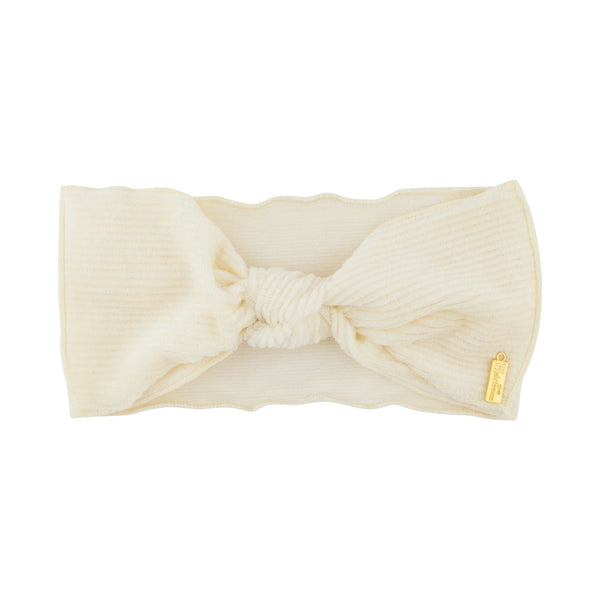 Ribbed Velvet Baby Bow Band