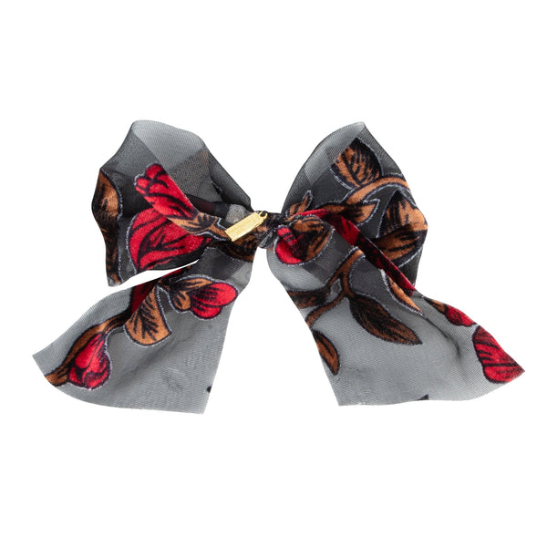 Cut Velvet Medium Bow