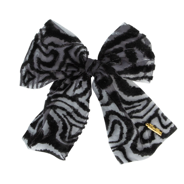 Cut Velvet Medium Bow