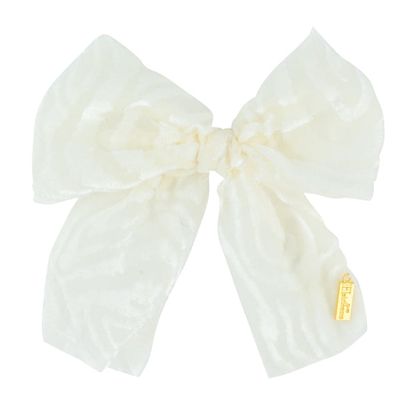 Cut Velvet Medium Bow