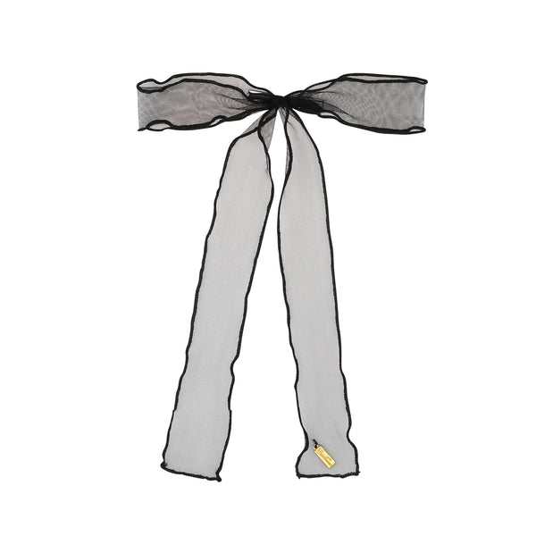 Wavy Tulle Narrow Long Bow