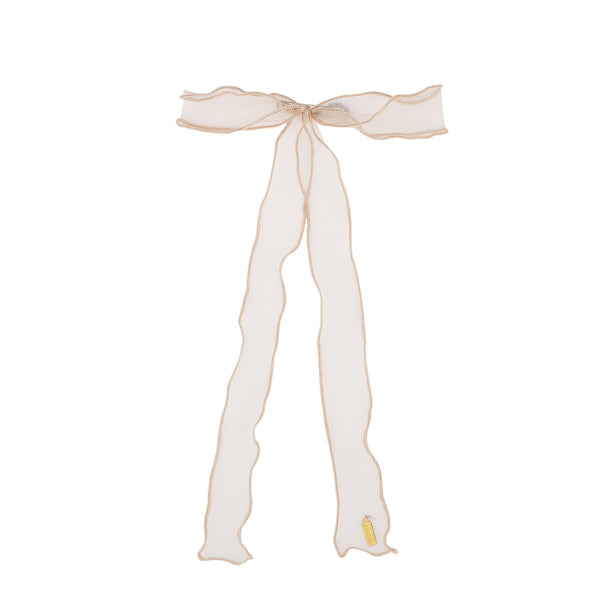 Wavy Tulle Narrow Long Bow