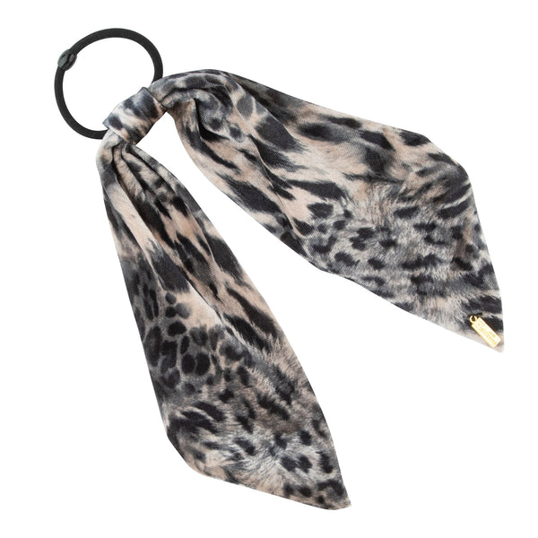 Velvet Leopard Pony Holder