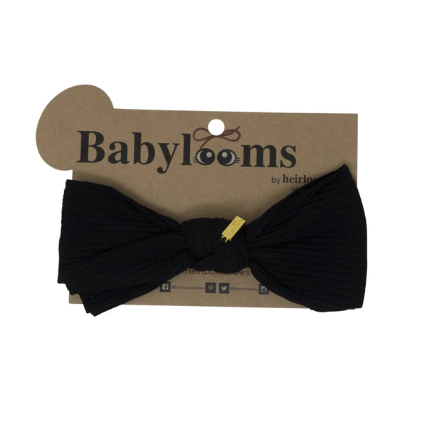 Ribbed One-sided Knot Bow Mini