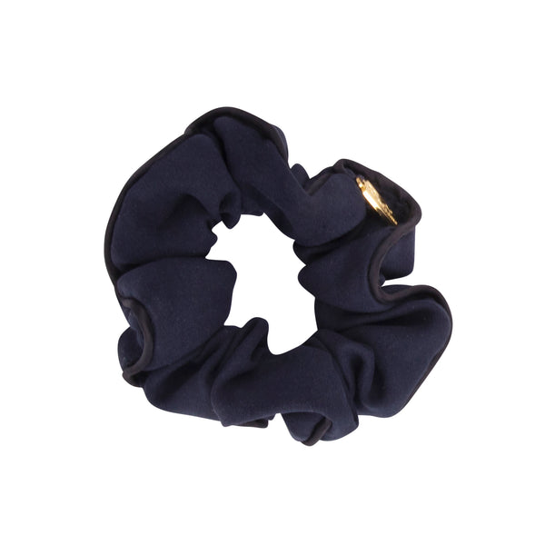 Trimmed Suede Scrunchy