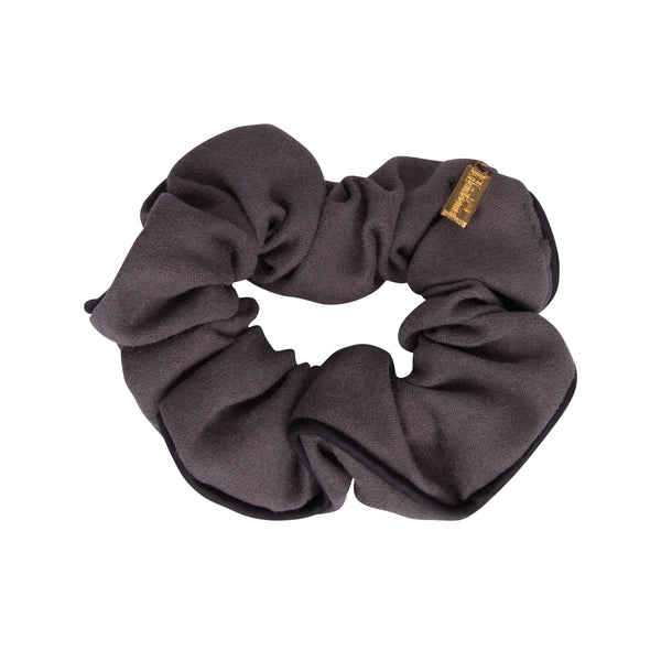 Trimmed Suede Scrunchy