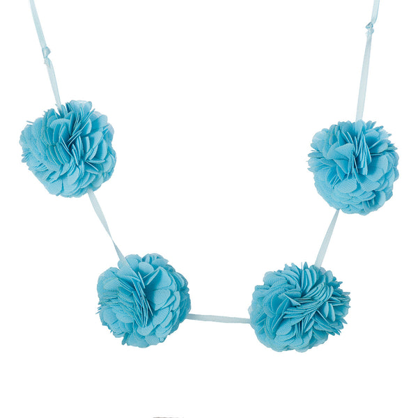 Chiffon Flower Balls Necklace